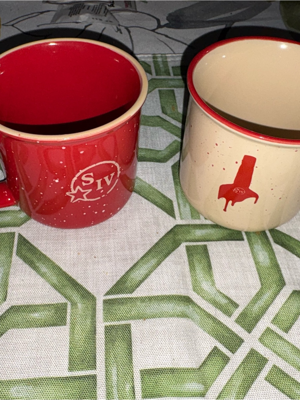 Maker’s Mark Speckled Ceramic Coffee Mugs – Set of Two